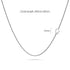 Bold Alphabet Letter Initial Charm Necklace in White Gold Tone